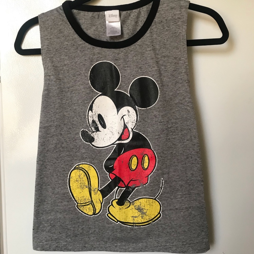 Disney Mickey Mouse Tank | Grey with Black trim